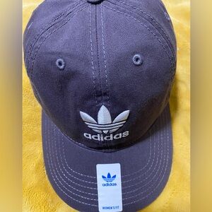 NWT Adidas Purple Gray Cap with White embroidered Logo